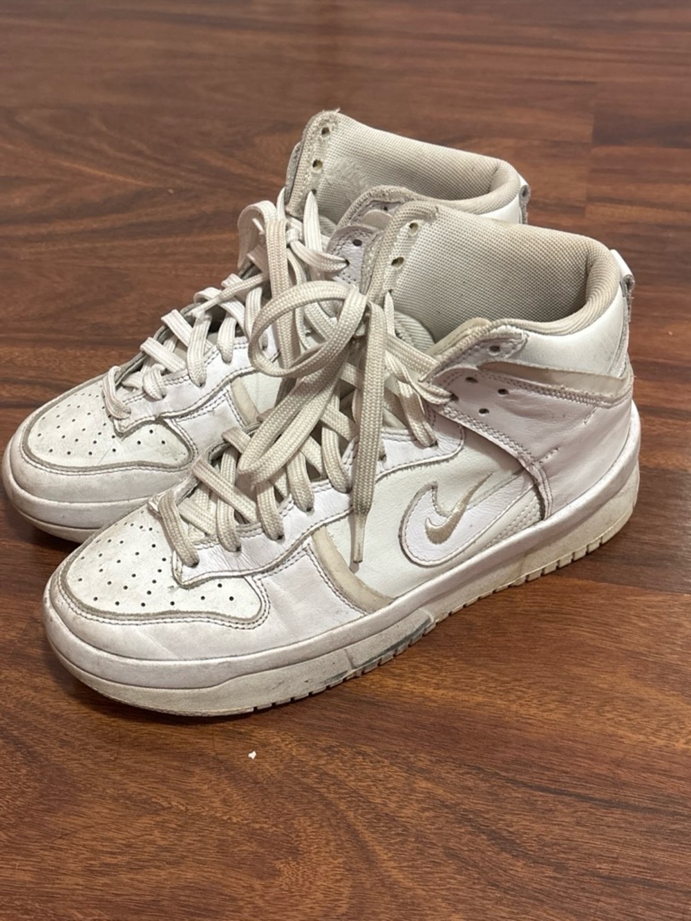 Nike Women’s Mid-Top Sneakers in Off-White/Cream